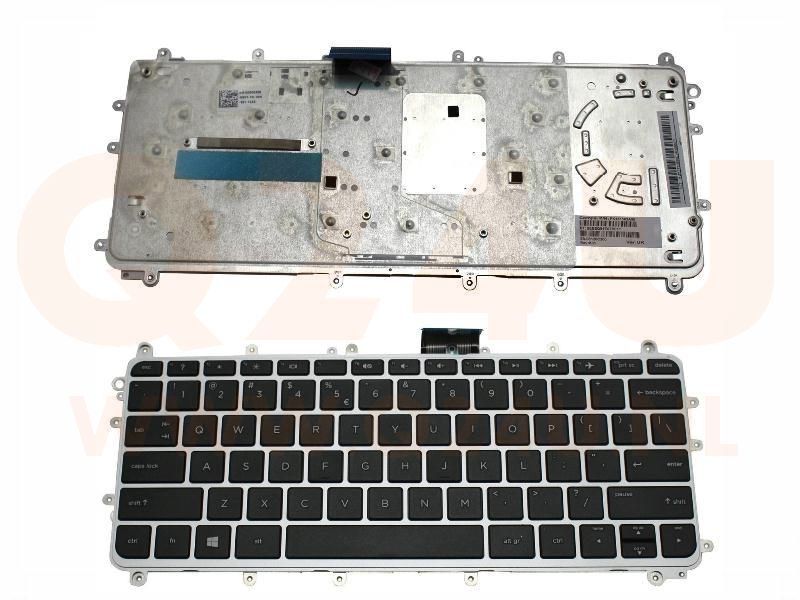 HP Pavilion x360 11-N series  laptop toetsenbord, US - zwart - zilver frame