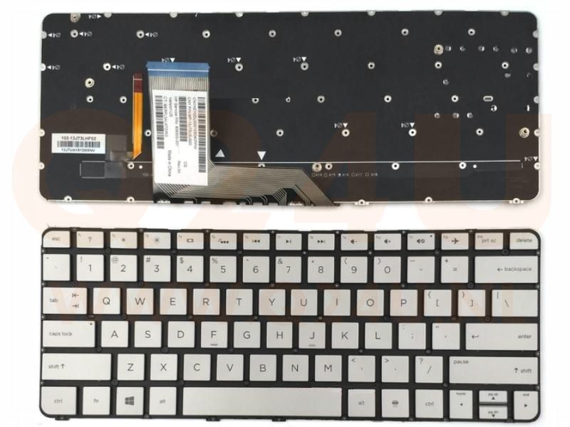 HP Spectre 13-4000 13T-4000 series laptop toetsenbord, US - zilver - zonder frame
