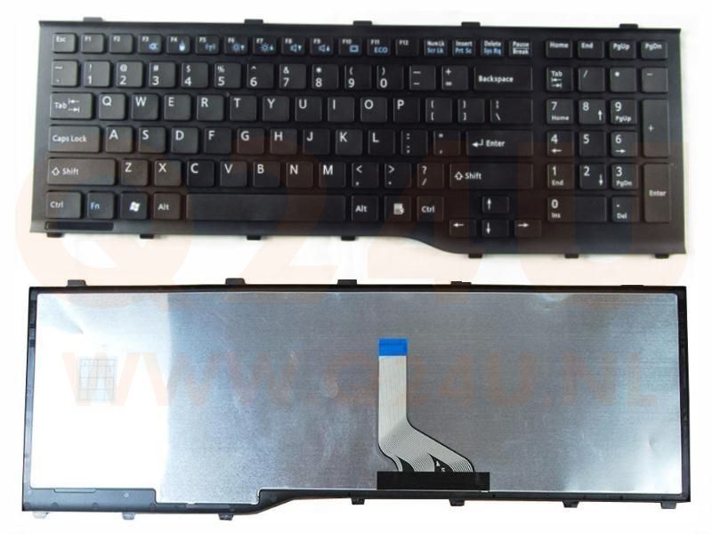 Fujitsu Lifebook AH532 A532 N532 laptop toetsenbord, US - zwart