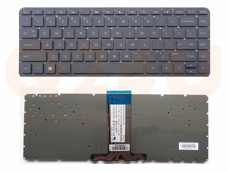 HP ProBook 13-AB 14-AB 14-A 14-S series laptop toetsenbord, US - zwart - zonder licht