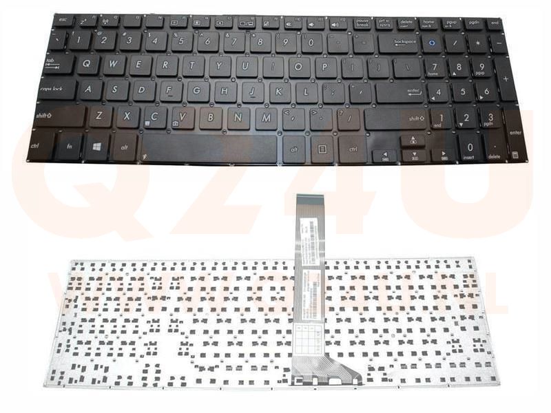 Asus VivoBook S551 series laptop toetsenbord, US - zwart