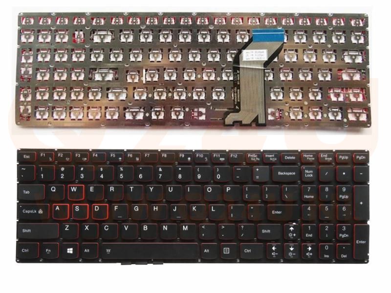 Lenovo IdeaPad Y700-15ISK Y700-17ISK laptop toetsenbord, US - zwart - zonder licht