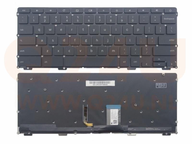 Toshiba Chromebook C30 CB30 CB35 CB35-A Series laptop toetsenbord, US - zwart - met licht