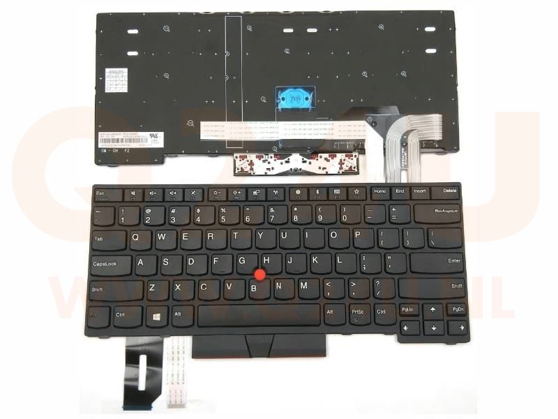 Lenovo ThinkPad E480 L480 L380 Yoga T480s Series laptop toetsenbord, US - zwart - zonder licht