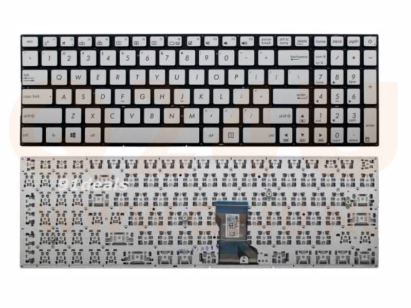 Asus N501 N501J N501JW Series laptop toetsenbord, US - zilver
