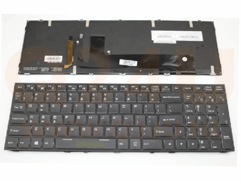 Clevo P650RP6 P670RP6 series laptop toetsenbord, US - zwart - met licht