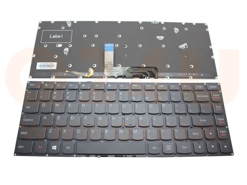 Lenovo Yoga 900-13ISK Series 900-13ISK2 laptop toetsenbord, US - zwart - met licht