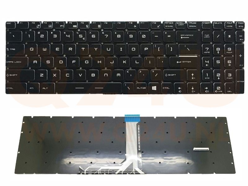 MSI MS-17B5 MSI MS-17B6 MSI MS-17B7 laptop toetsenbord met RGB licht