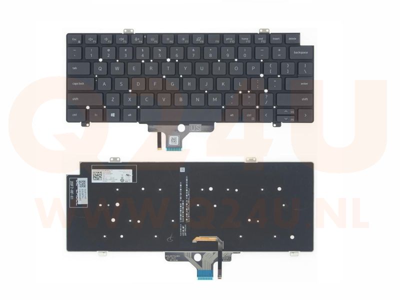 Dell Latitude 5420 7420 7520 toetsenbord - L44589-001 - zwart - met licht