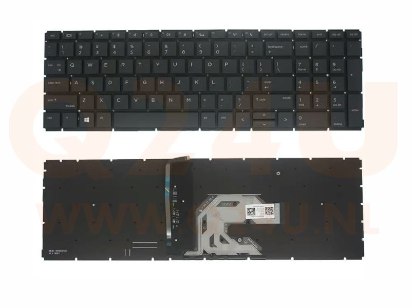 HP Probook 450 455 455R G6 450 455 455R G7 - US toetsenbord - met licht