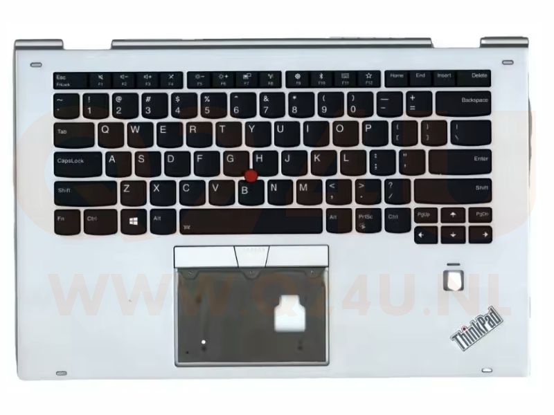 Lenovo Thinkpad X1 Yoga 2nd Gen 2 - top case - US qwerty - licht - zilver - 01LV008