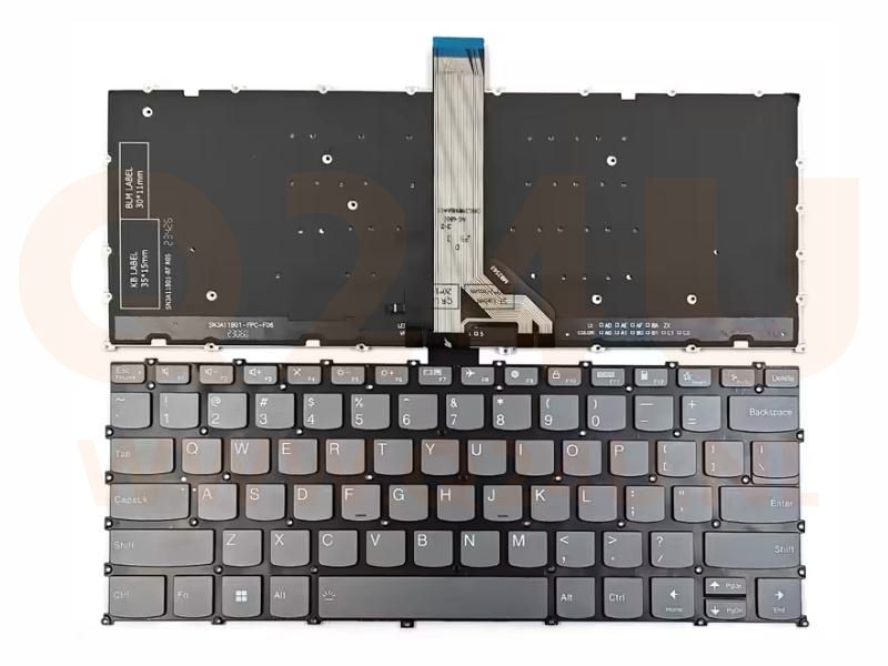 Lenovo Ideapad Pro 5-14 5 14APH8 14ARP8 14IRH8 US toetsenbord - zwart - licht - SN21j76363