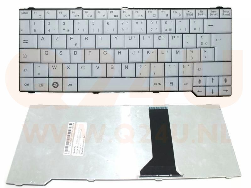 Fujitsu Amilo Li3710 P5710 Esprimo V6505 series laptop toetsenbord, BE AZERTY - wit