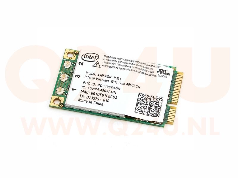 Intel 4965 Intel Wireless Wifi Link 4965AGN Mm1 Mini Pci-E MM1 3000 Mbps