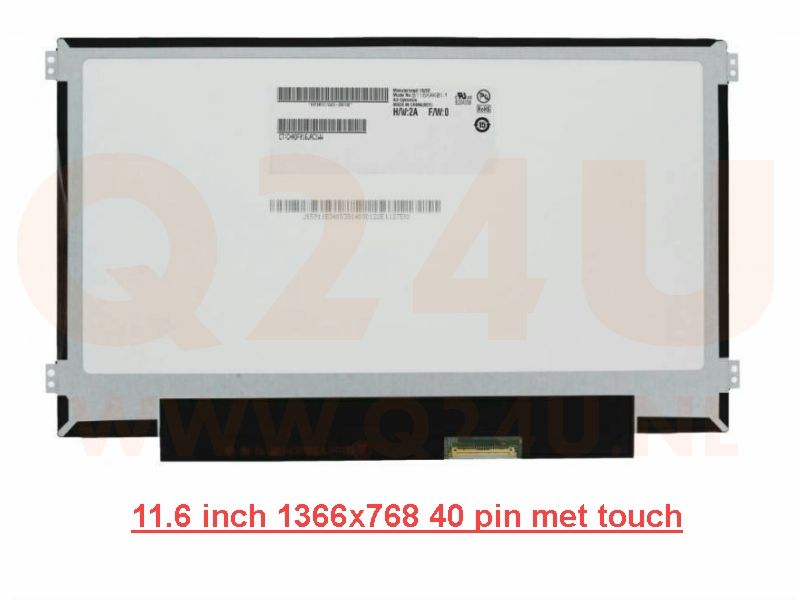11,6 inch touchscreen voor laptop, res 1366 - 768 - B116XAK01.0 HW2A