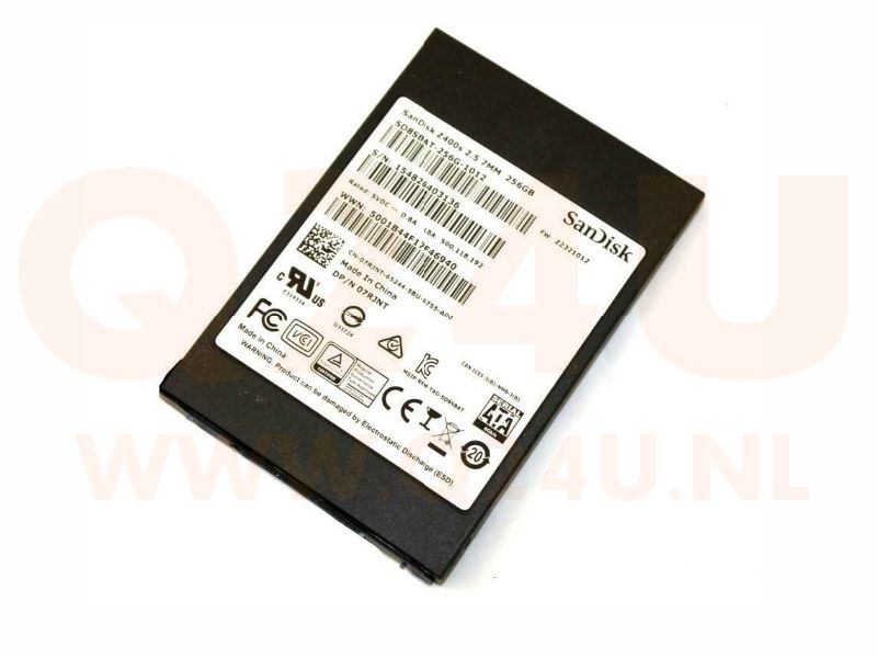 SanDisk 256 GB SSD 2,5 inch - SD8TB8U-256G-1001 - gebruikt