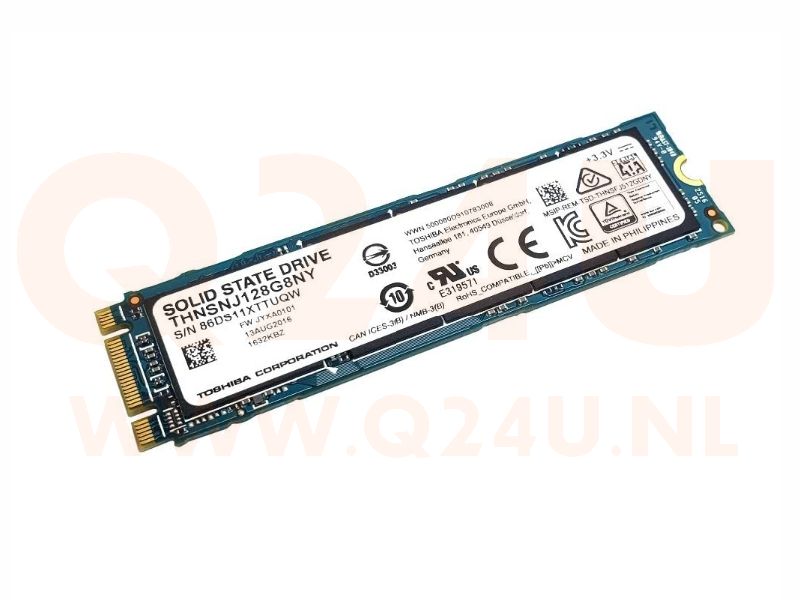 Toshiba SSD 128 GB M.2-2280 THNSNJ128G8NY - gebruikt