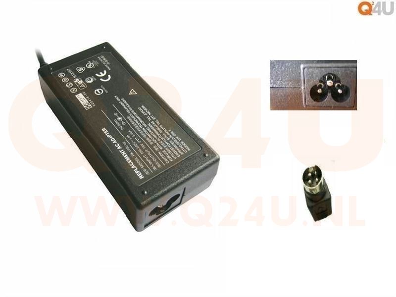 LCD voeding 12v 8a, 4 pins plug