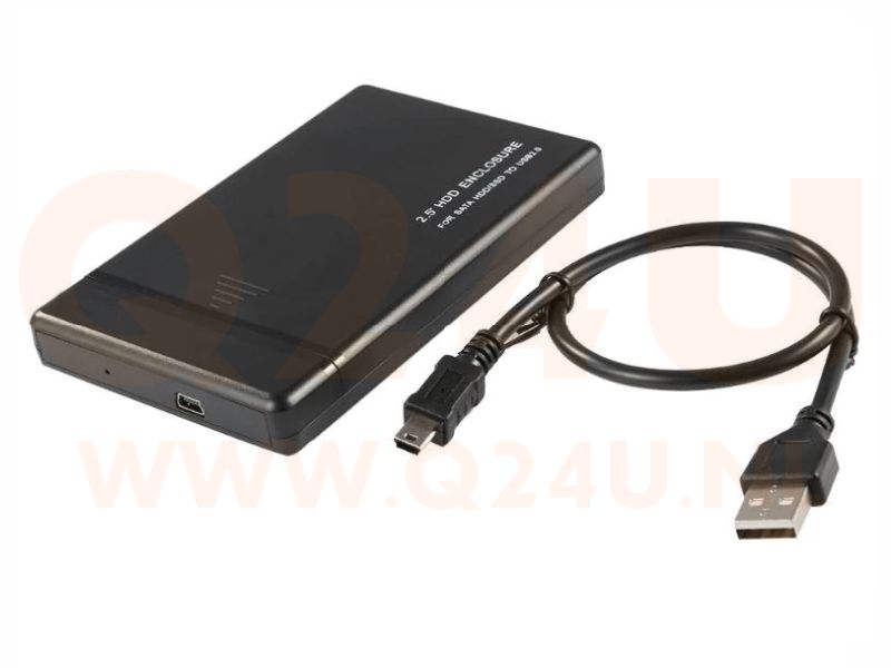 USB2.0 2,5 inch Sata HD behuizing met kabel