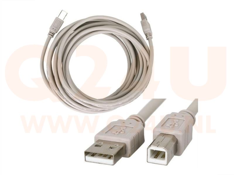 USB printerkabel, A-B, 1.5 meter
