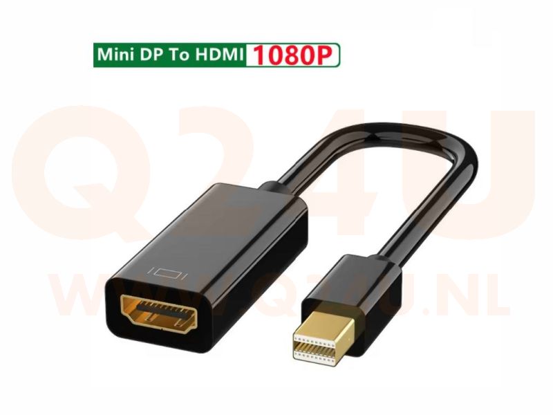 Mini DisplayPort naar HDMI Adapter – Mini DP Male naar HDMI Female – 1080P