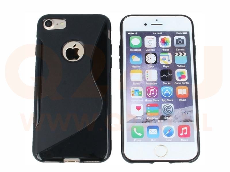 S Line Gel Silicone Case iPhone 7/8 Plus zwart