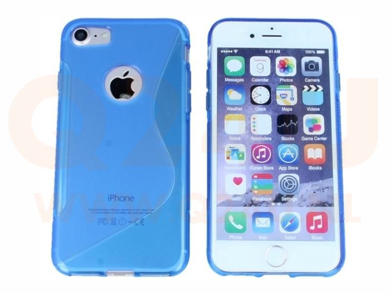 S Line Gel Silicone Case iPhone 7/8 Plus blauw