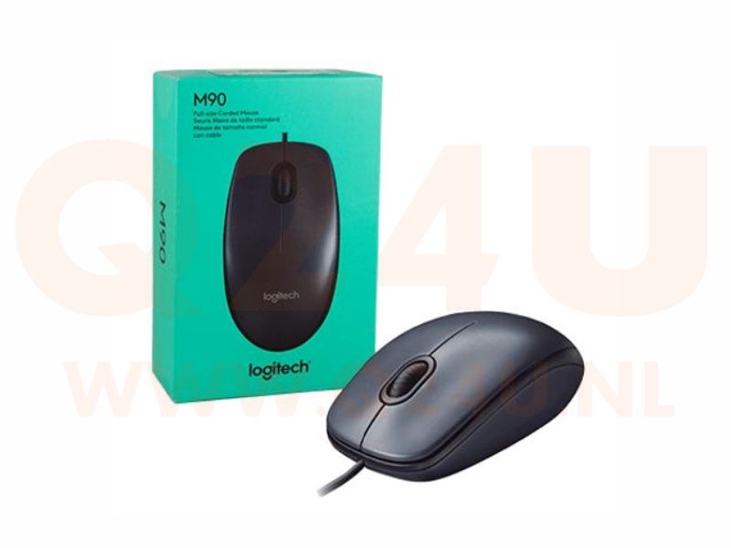 Logitech M90 USB muis zwart