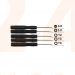 5 delig schroevendraaier set, torx T2 T3 T4, streep 4 mm, kruiskop 3 mm