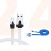 Micro USB kabel wit, 1 meter