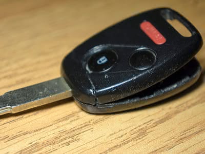 Kapotte autosleutel