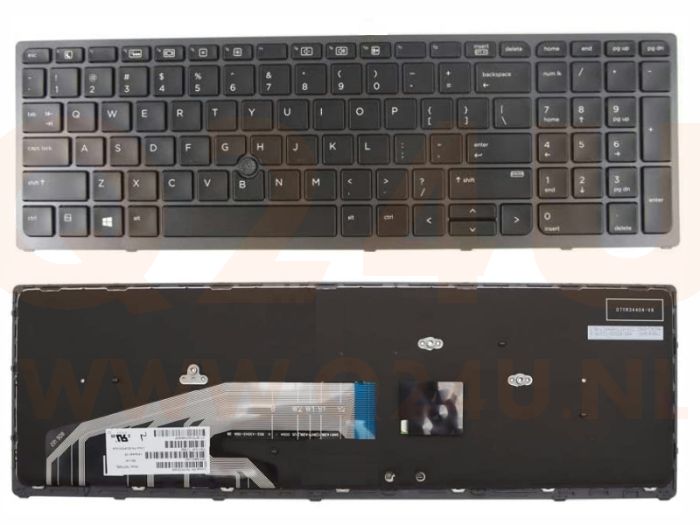 Q24U.nl HP 15 17 15u G3 laptop toetsenbord 848311-001 - zonder licht € 59,9